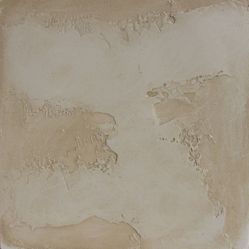 Faux Painting sample showing a 2x2 piece of wall after its been painted using a faux technique in camel brown on top.