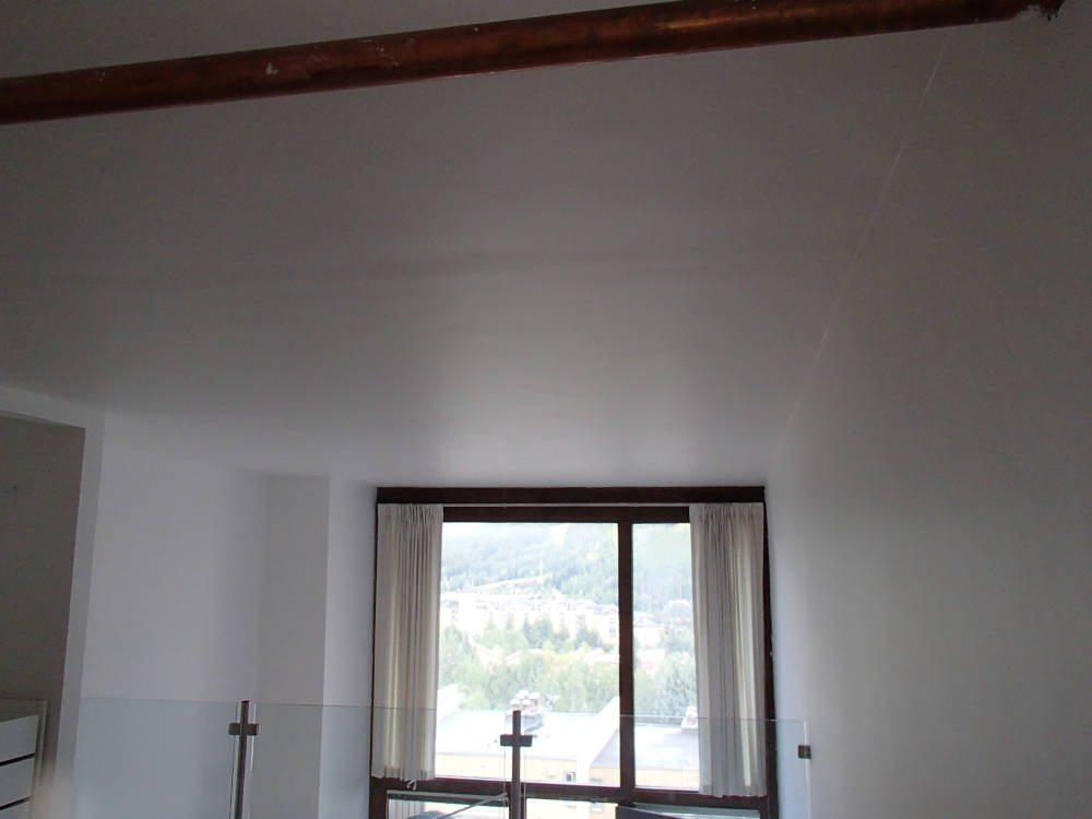 showing a condominium after the texture was done and painted.